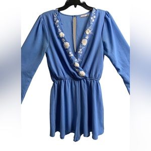 Embroidered Romper